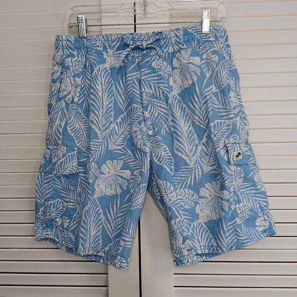 Surf & Swim Co Trunks Tropical Print Pull On Swim Trunks Mens Medium - Picture 8 of 8